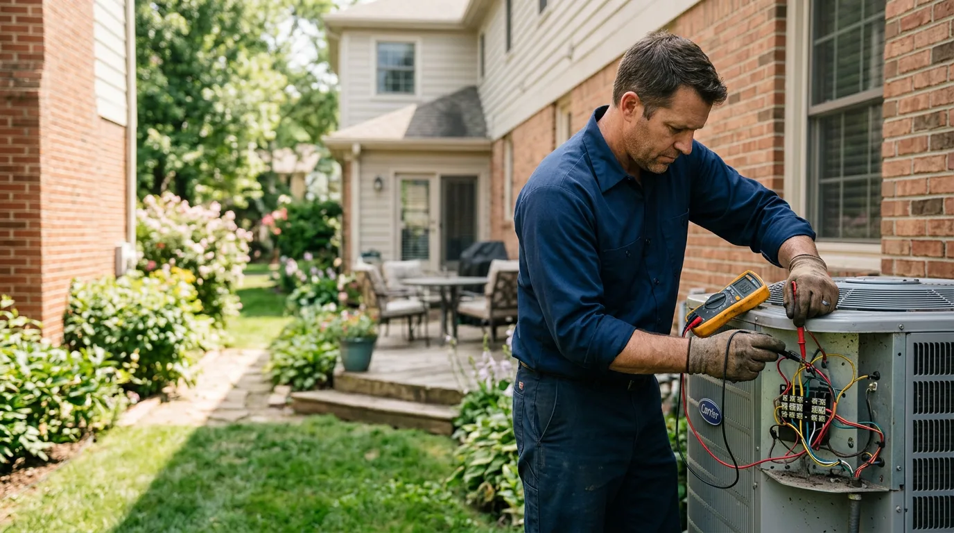 HVAC technician working near Hollister, MO